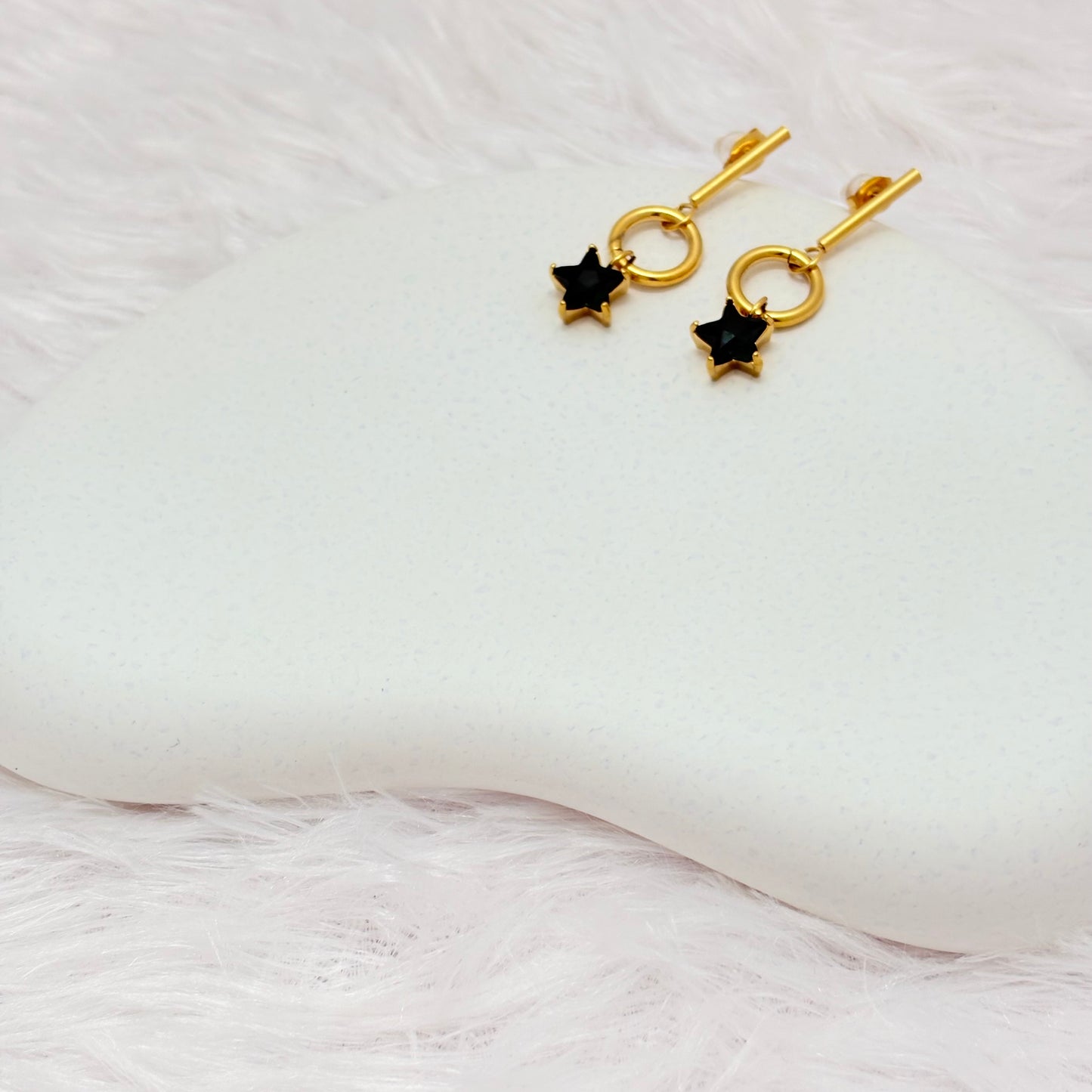 Elegant Star Drop Earrings