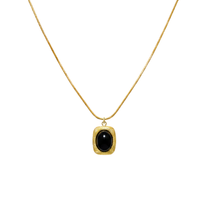 Elegant Onyx Pendant Necklace