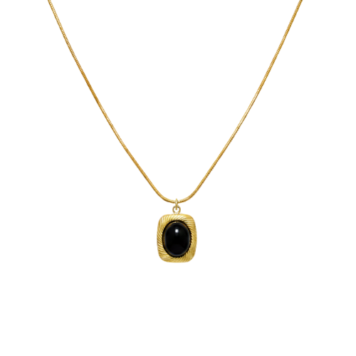 Elegant Onyx Pendant Necklace