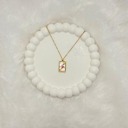 Mystical 'The Lovers' Tarot Card Necklace
