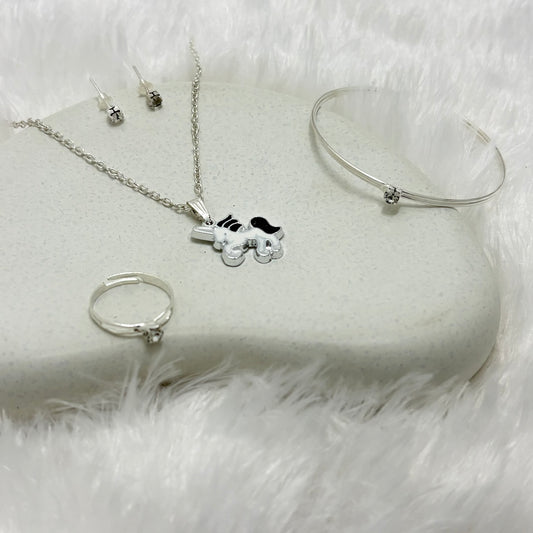 Magical Silver Unicorn Necklace and Accessory Set