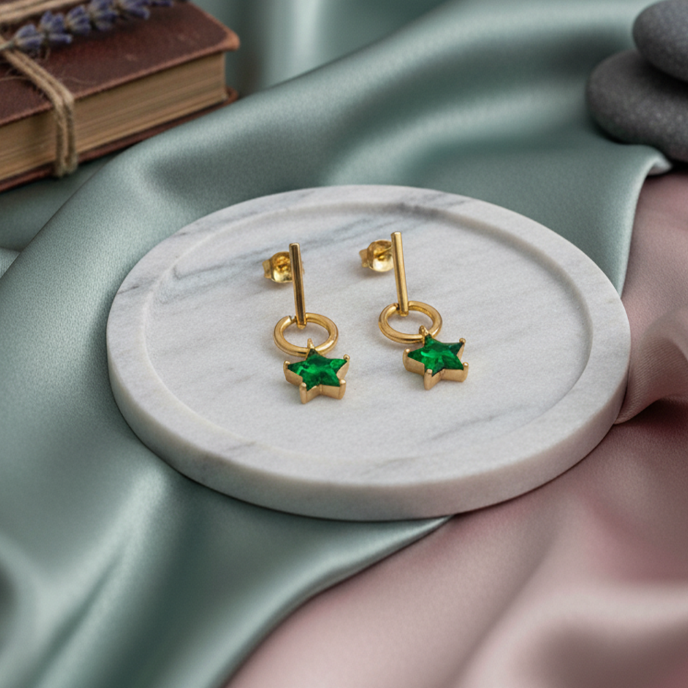 Elegant Star Drop Earrings